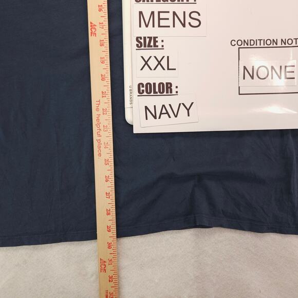 Patagonia Regular Fit Short Sleeve Crew Neck T-Shirt Mens Size 2XL Navy Blue - Picture 8 of 9